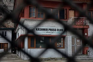 Photo by Saqib Majeed/SOPA Images/LightRocket via Getty Images : The building of a closed Kashmir Press Club after takeover by the Jammu & Kashmir government.
The government has closed the Kashmir Press Club in Kashmir valley and had cancelled the allotment of the club premises.