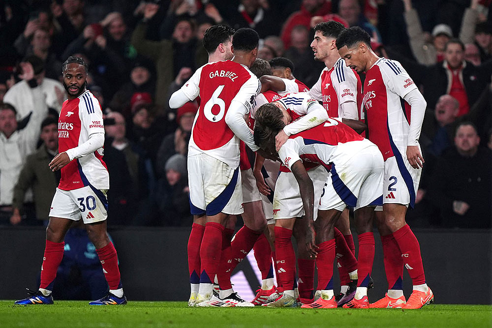 | Photo: Bradley Collyer/PA via AP : EPL: Arsenal vs Tottenham Hotspur