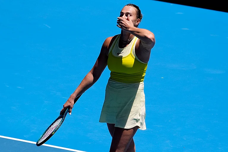 Australian Open 2025: Aryna Sabalenka celebrates after defeating Clara Tauson - | Photo: AP/Asanka Brendon Ratnayake
