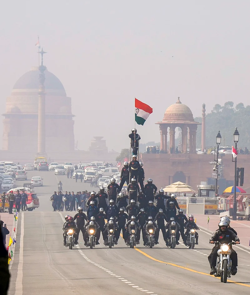 Rehearsal for Republic Day parade