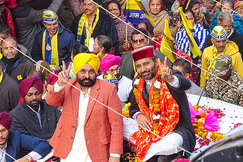 Delhi polls: Bhagwant Mann campaigns 