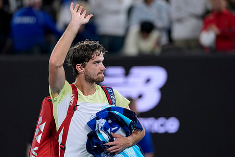 Australian Open 2025: Tomas Machac waves as he leaves Rod Laver Arena