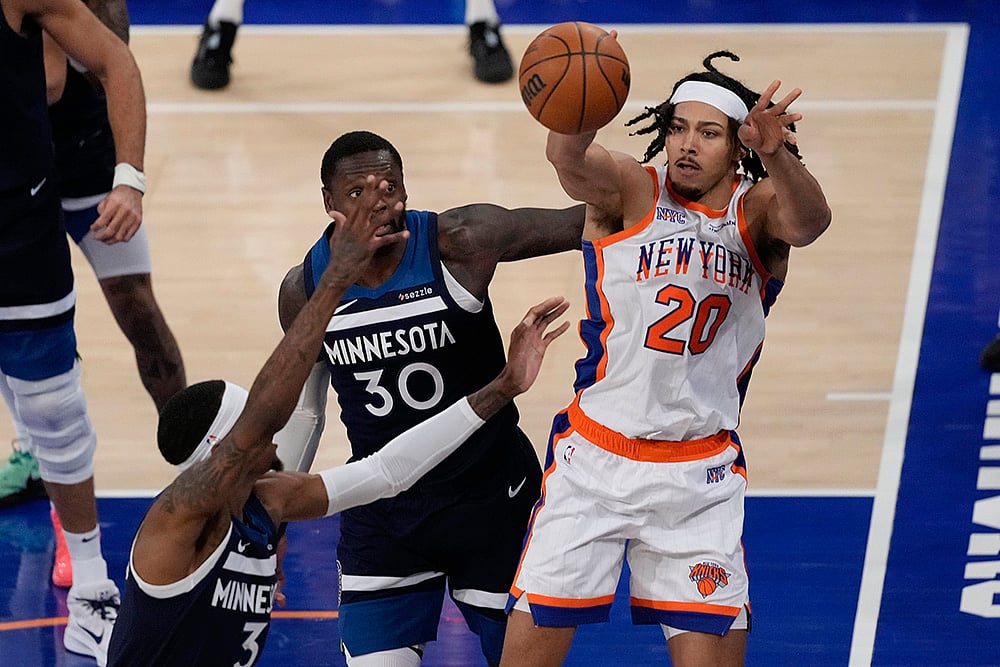 NBA basketball game Minnesota Timberwolves vs New York Knicks- Jericho Sims