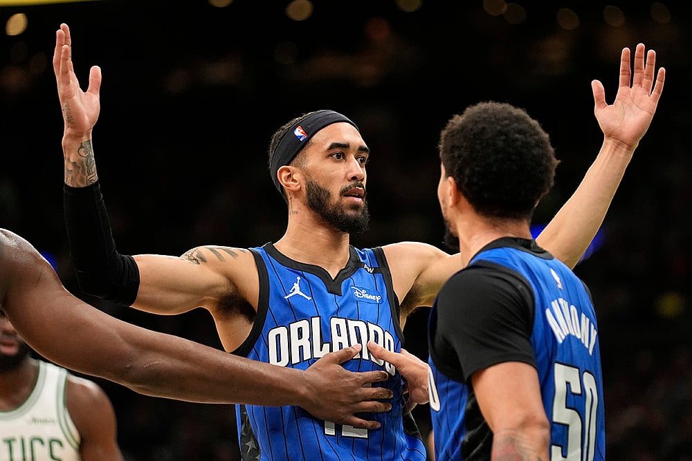 NBA basketball game Orlando Magic vs Boston Celtics-Trevelin Queen
