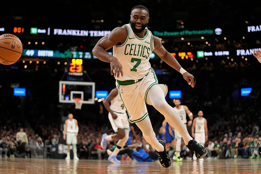 NBA basketball game Orlando Magic vs Boston Celtics-Jaylen Brown
