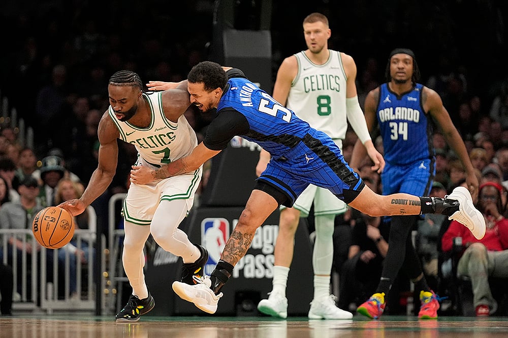 NBA basketball game Orlando Magic vs Boston Celtics-Jaylen Brown