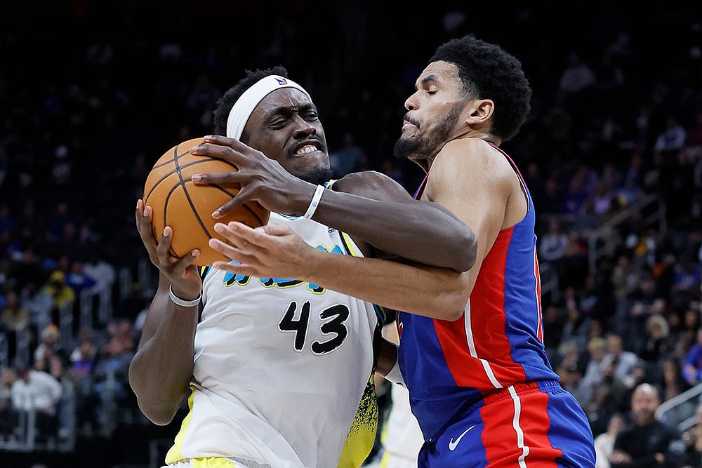 NBA basketball game Detroit Pistons vs Indiana Pacers-Pascal Siakam