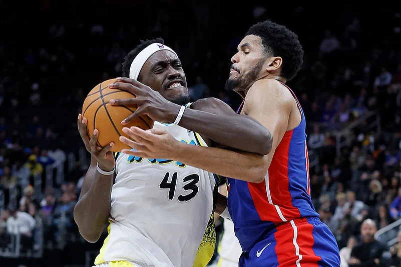 NBA basketball game Detroit Pistons vs Indiana Pacers-Pascal Siakam