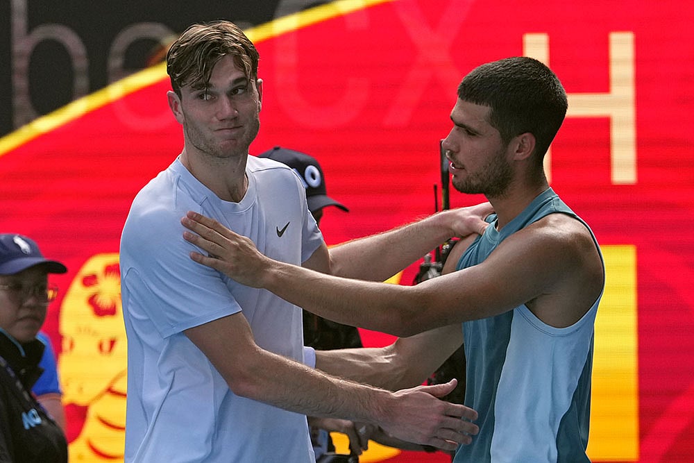 Australian Open Tennis: Carlos Alcaraz vs Jack Draper