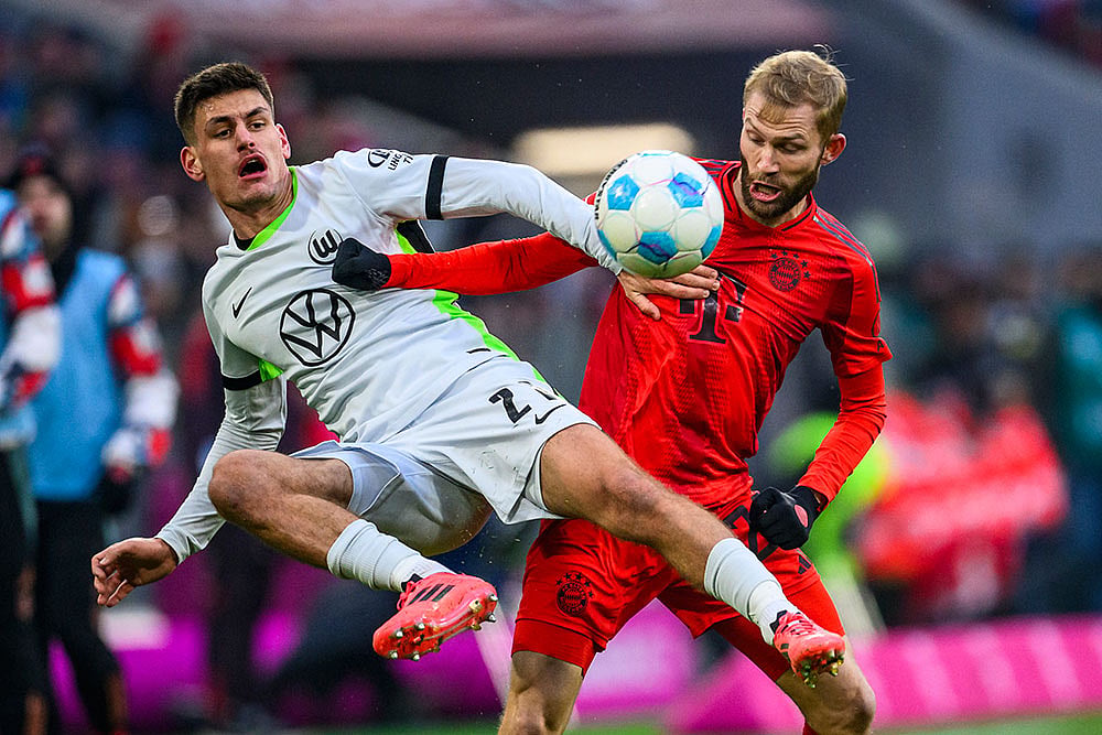 German Bundesliga Soccer Match: Bayern Munich vs Wolfsburg
