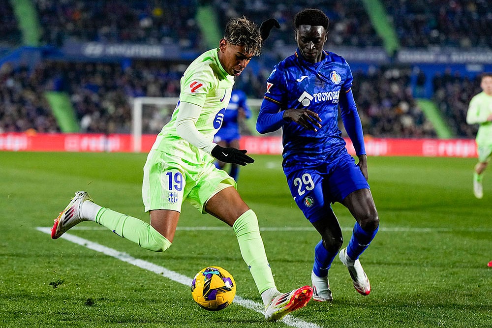 Spanish La Liga Soccer Match: Barcelona vs Getafe