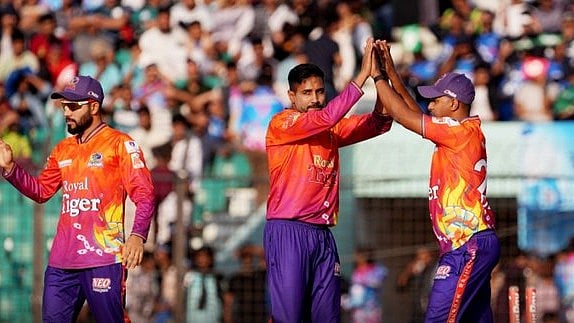 Durbar Rajshahi players celebrate. - X/BCBTigers