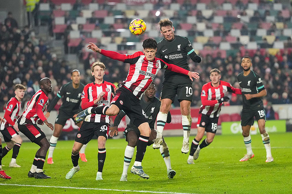 English Premier League Soccer Match: Liverpool vs Brentford