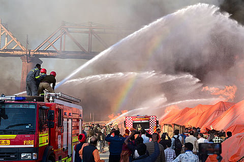 Cylinder Blast Maha kumbh