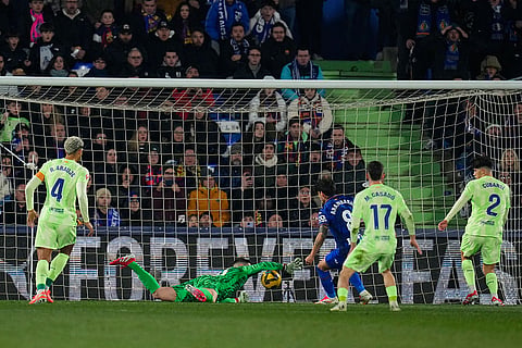 Spanish La Liga Soccer Match: Barcelona vs Getafe