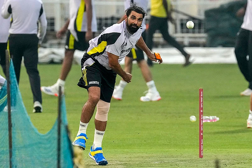 India vs England T20 Cricket series Indian team practice session photos: Mohammed Shami