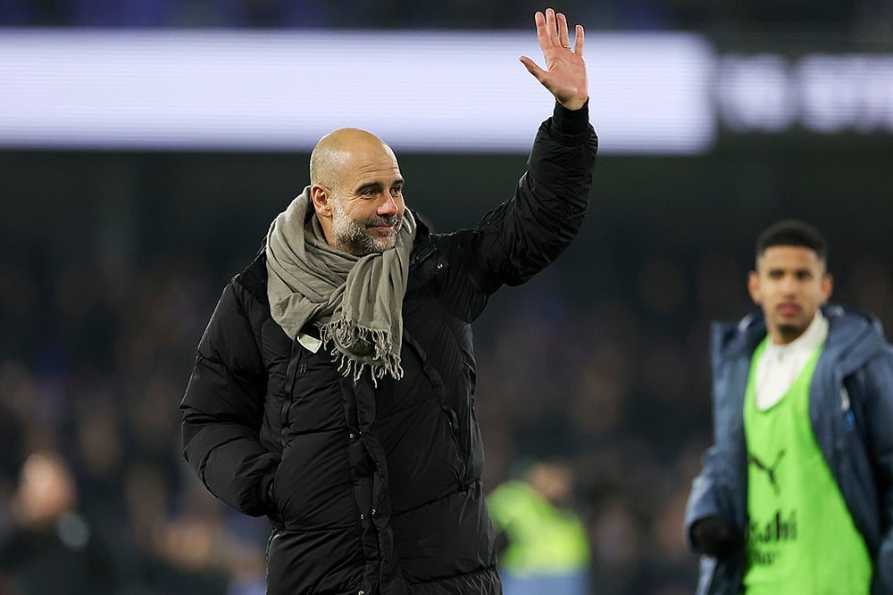 English Premier League soccer Ipswich Town Vs Manchester City photo: Pep Guardiola