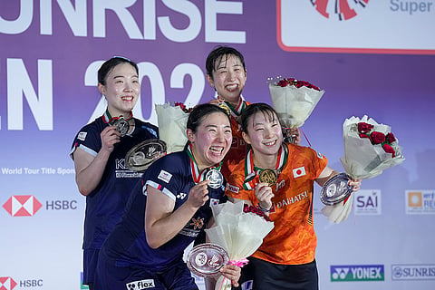 India Open 2025 Badminton: Award ceremony of the Women's Doubles