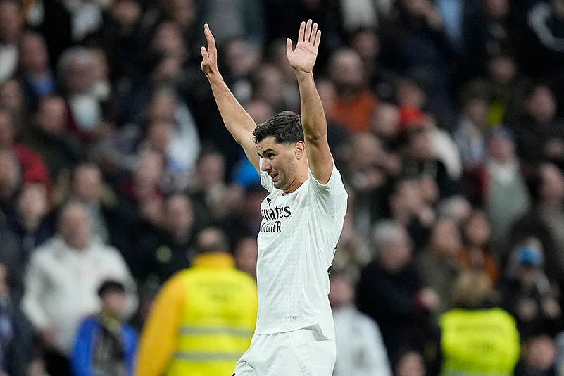 Spanish La Liga soccer Real Madrid Vs Las Palmas football Photo: Brahim Diaz