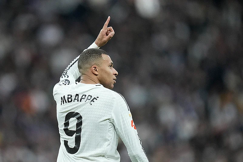 Spanish La Liga soccer Real Madrid Vs Las Palmas football Photo: Kylian Mbappe