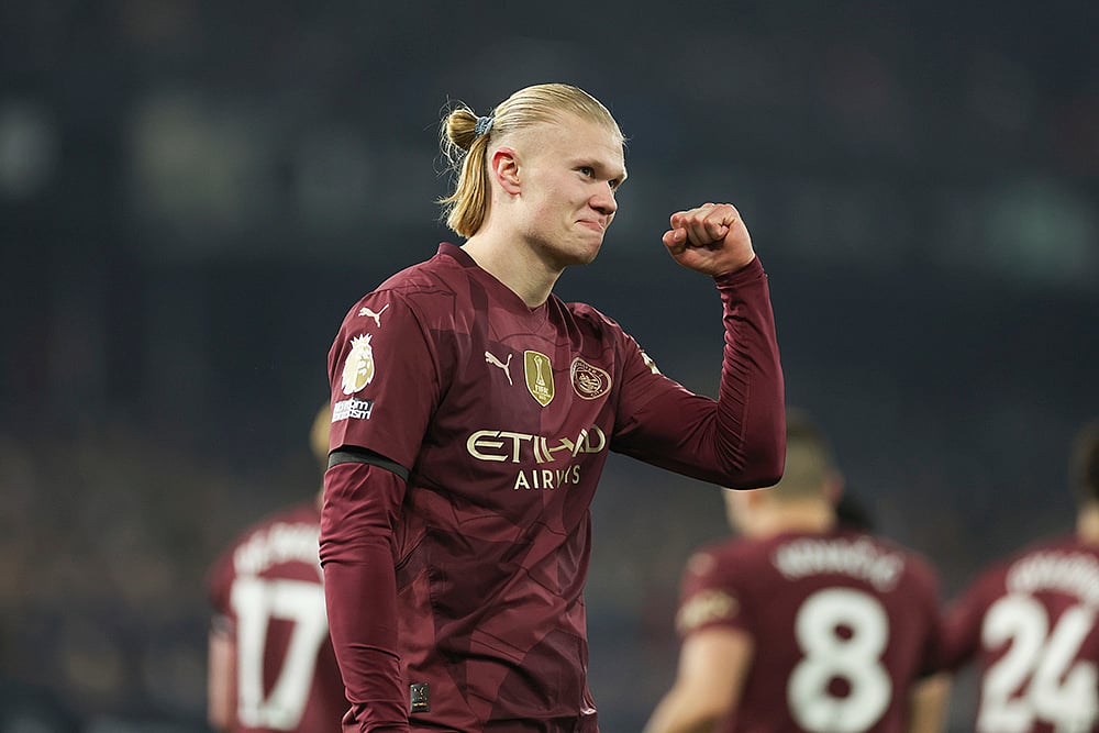 English Premier League soccer Ipswich Town Vs Manchester City photo: Erling Haaland