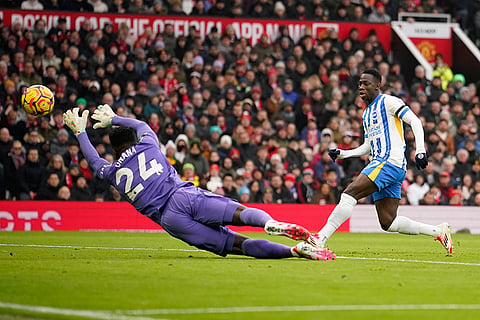 EPL 2024-25: Brighton's Yankuba Minteh scores his side's first goal