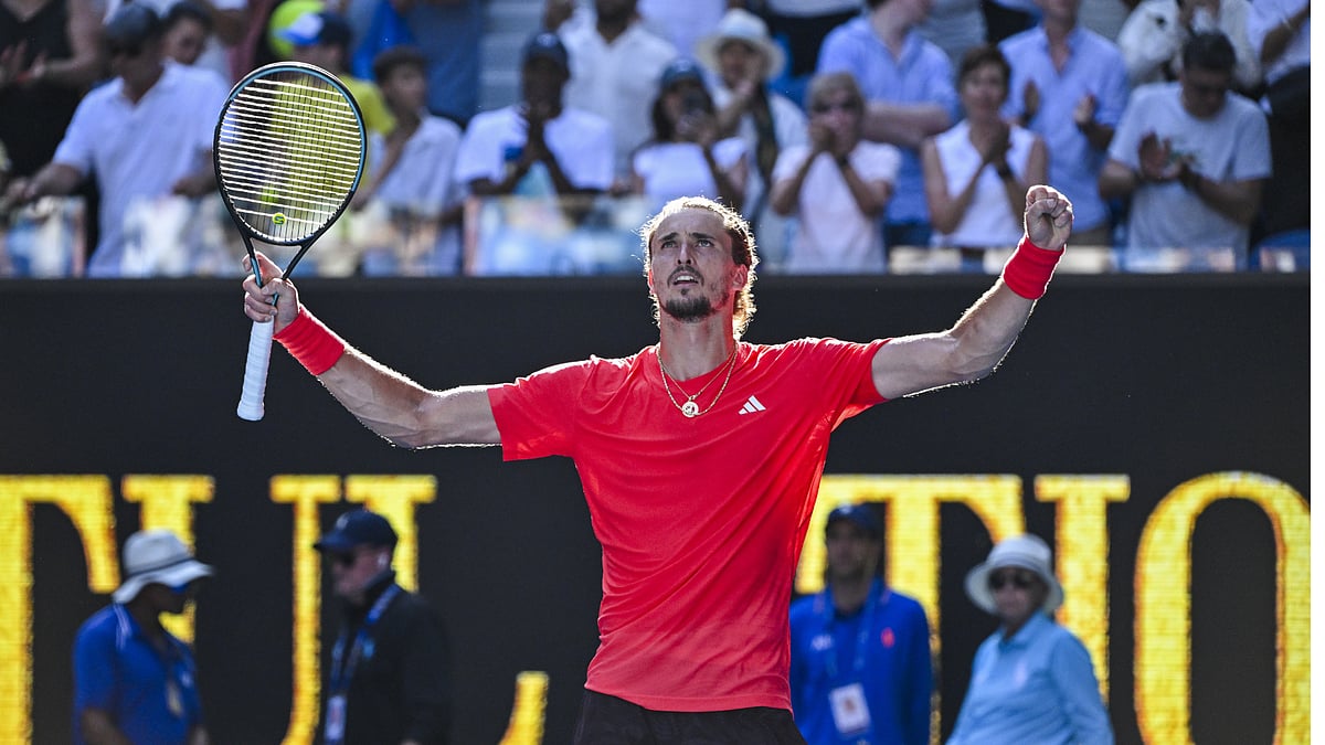 Alexander Zverev following his win over Tommy Paul at the Australian Open
