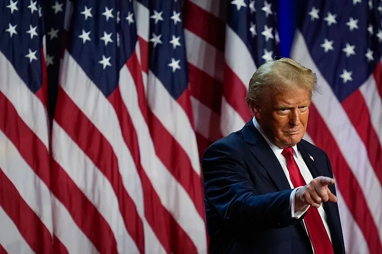 Newly sworn-in US President Donald Trump - AP