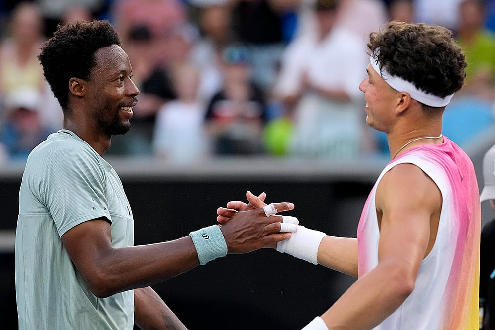 Australian Open tennis championship 2025 - Ben Shelton vs Gael Monfils