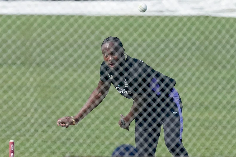 India vs England T20 Cricket - Englands practice session in Kolkata-Jofra Archer