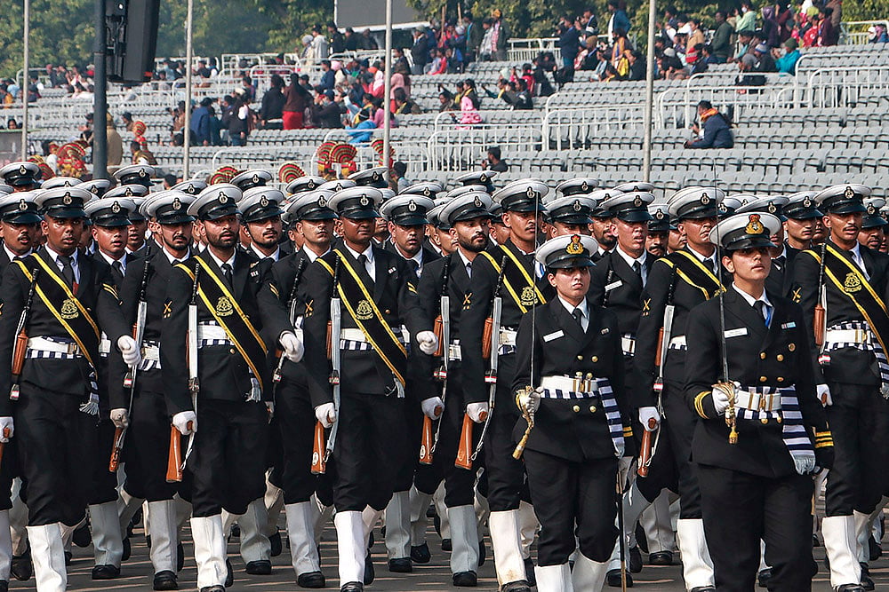 Rehearsal for Republic Day parade 2025 at Kartavya Path in New Delhi_7
