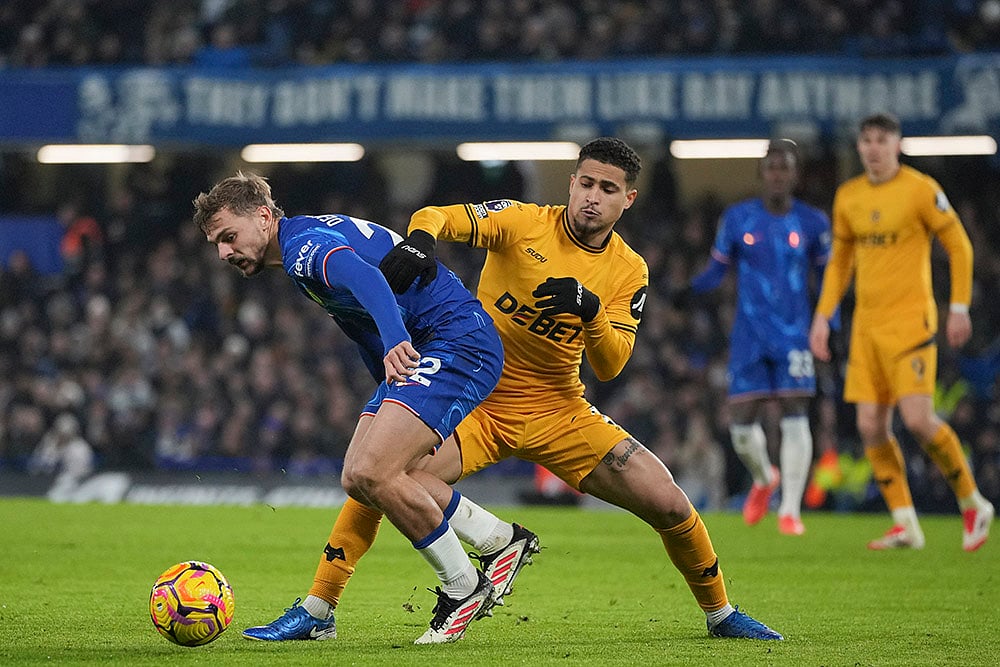 English Premier League soccer Chelsea Vs Wolverhampton Wanderers- Joao Gomes