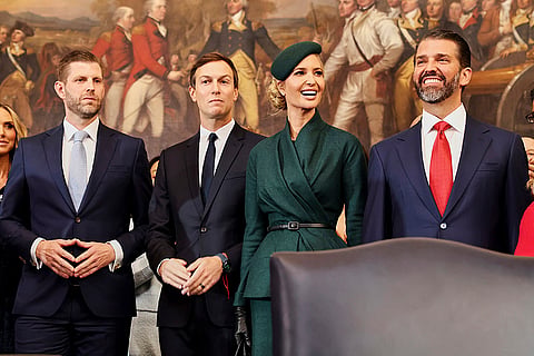 Eric Trump, Jared Kushner, Ivanka Trump and Donald Trump Jr