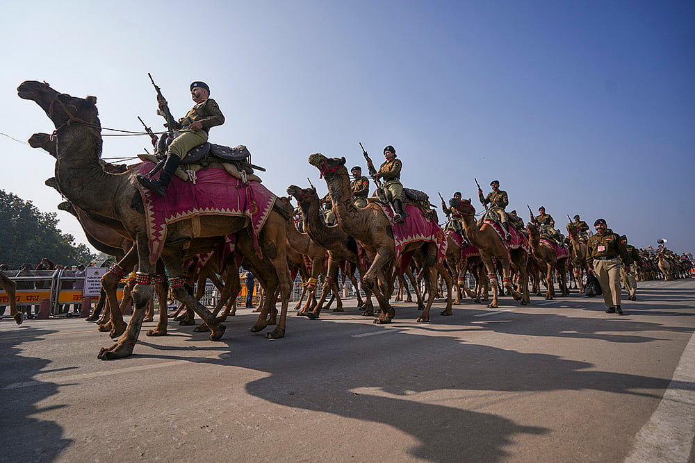Rehearsal for Republic Day parade 2025 at Kartavya Path in New Delhi_8