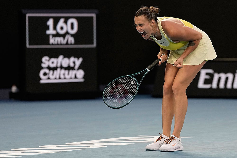 | Photo: AP/Ng Han Guan : Australian Open Tennis: Anastasia Pavlyuchenkova vs Aryna Sabalenka