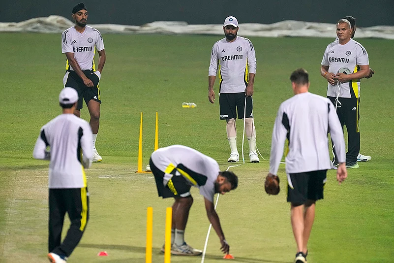 India vs England T20 Cricket series Indian team practice session photos: Mohammed Shami