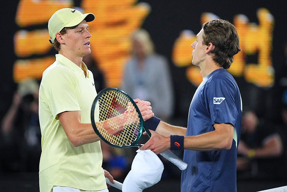 Australian Open Tennis: Alex de Minaur vs Jannik Sinner