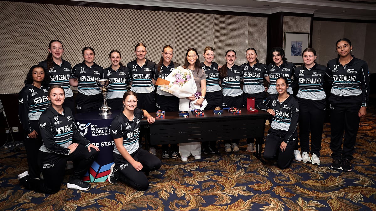 ICC : The New Zealand U-19 squad.