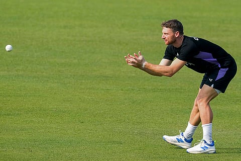 IND vs ENG 1st T20:  England's captain Jos Buttler fields a bal