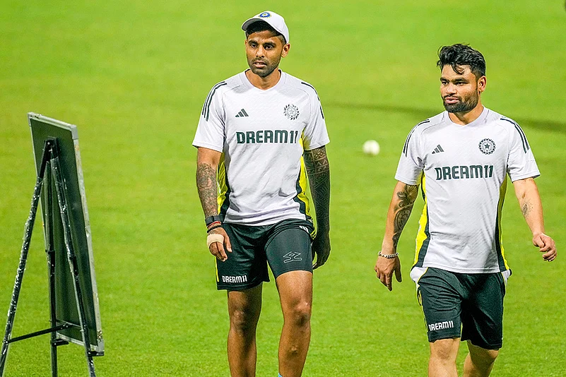 India vs England T20 Cricket series Indian team practice session photos: Rinku Singh