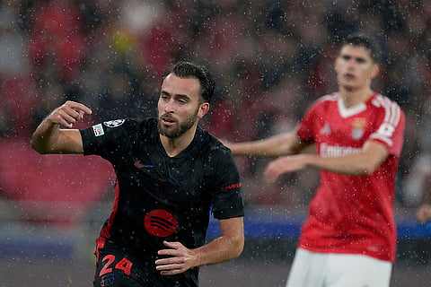 Champions League 2024–25: Eric Garcia scores his side's fourth goal