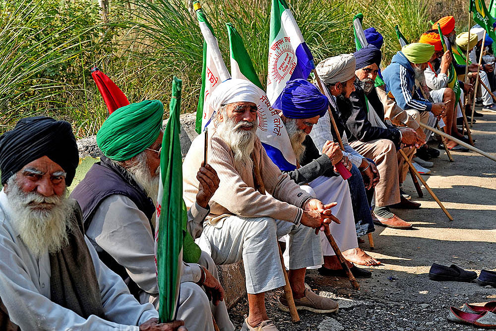 Farmers Protest - Senior Citizens Elderly Farmers- 