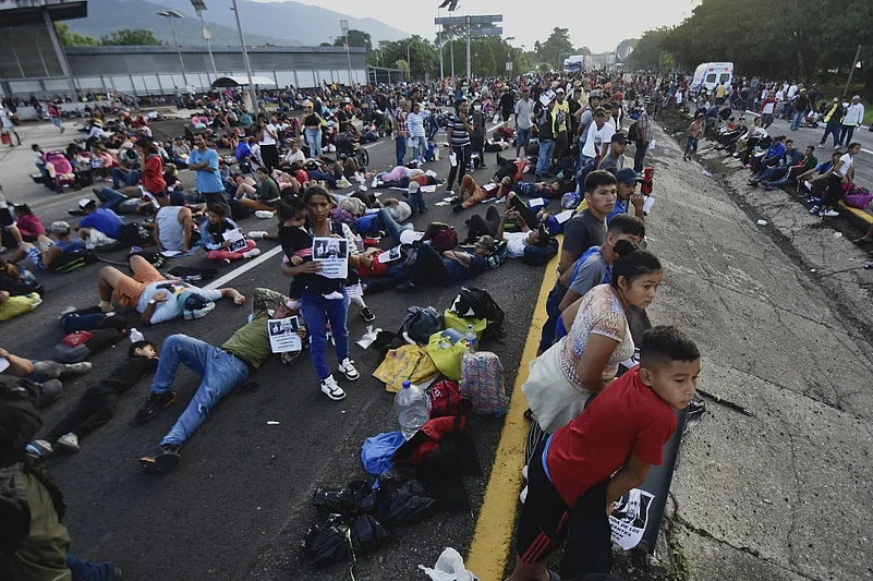 Migrants at US-Mexico border