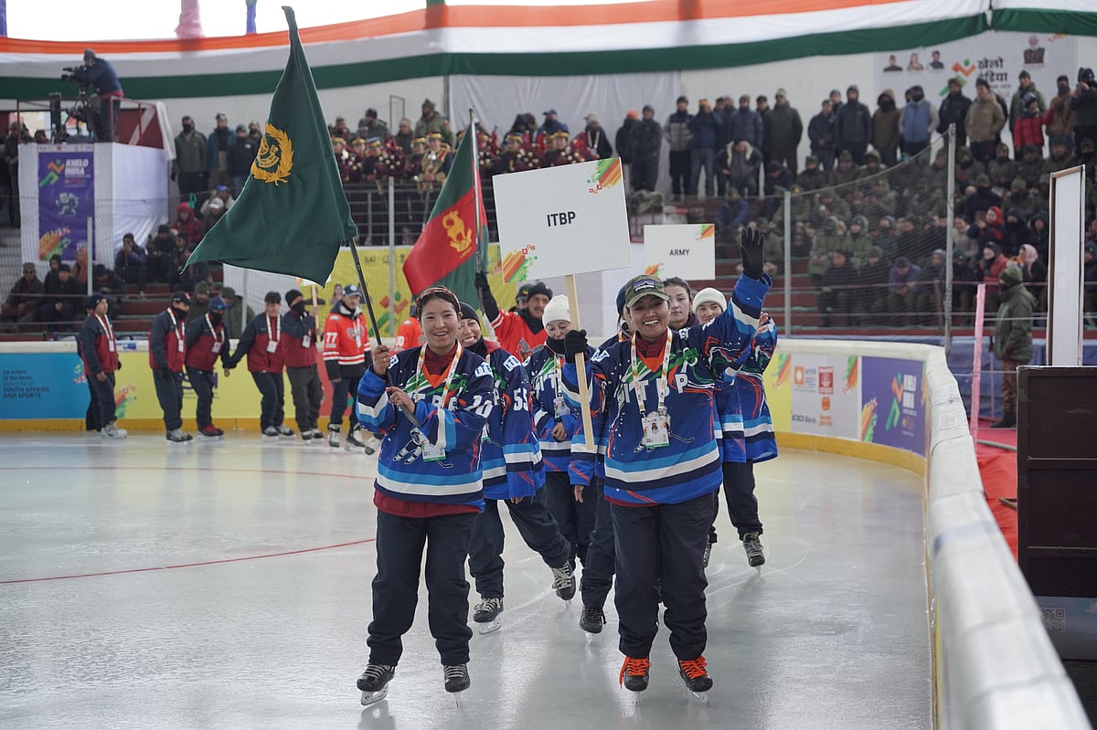 Team ITBP at the Khelo India Winter Games 2025