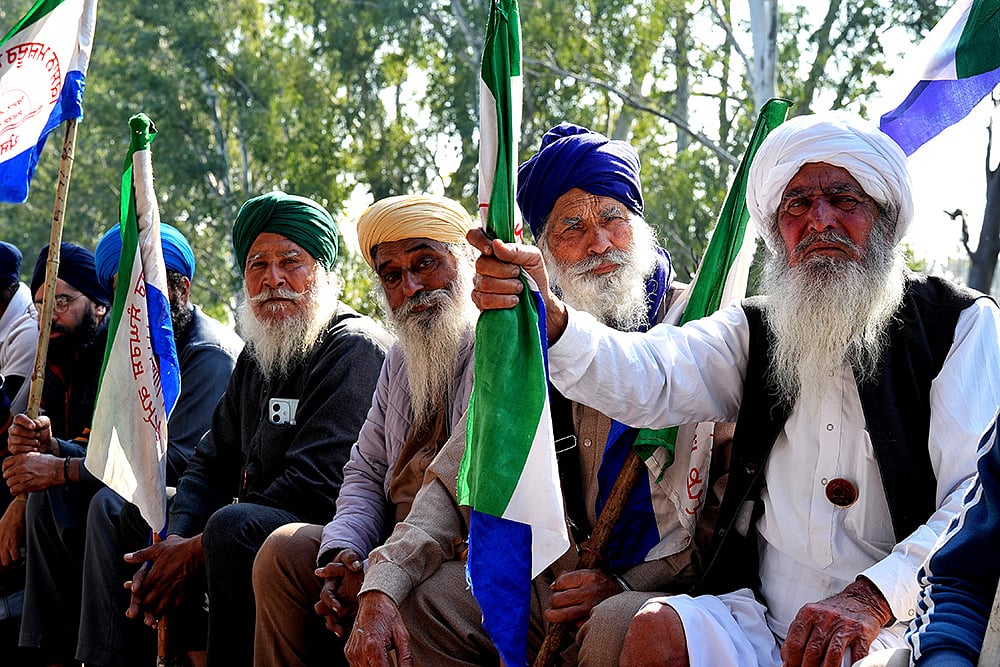 Farmers Protest - Senior Citizens Elderly Farmers- 