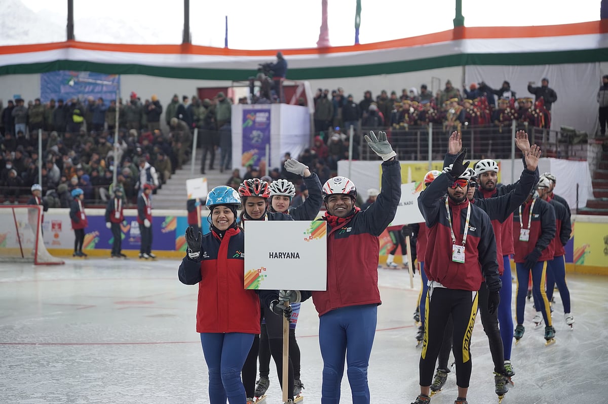 Team Haryana at the Khelo India Winter Games 2025