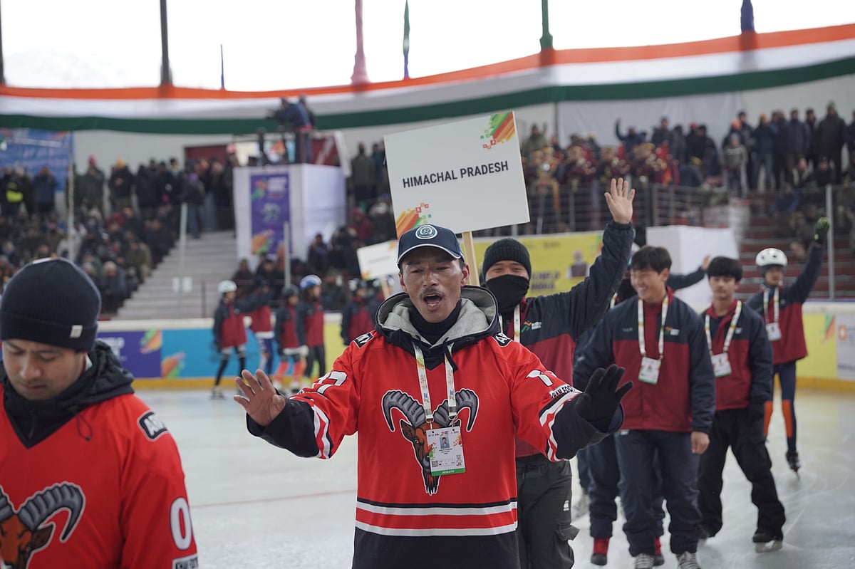 Team Himachal Pradesh at the Khelo India Winter Games 2025