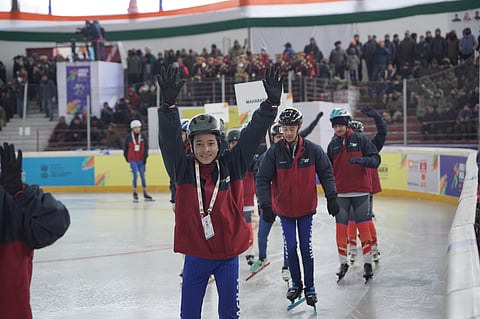 Team Maharashtra at the Khelo India Winter Games