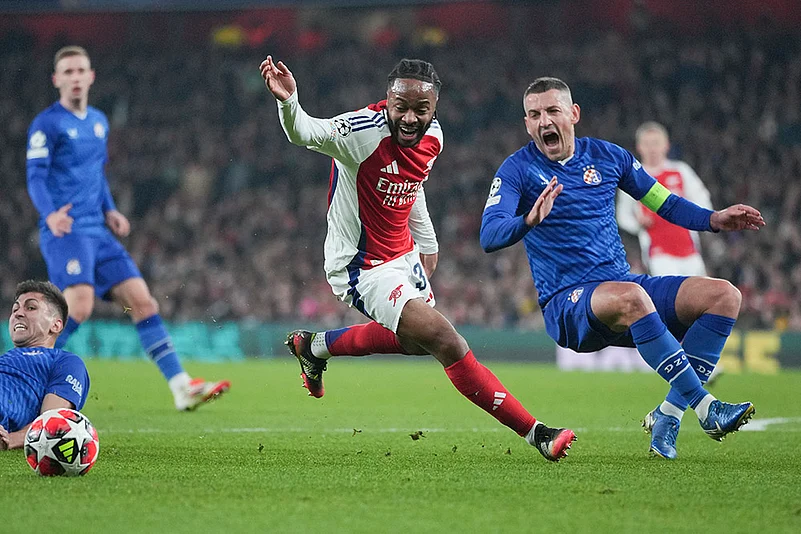 UEFA Champions League Football - Arsenal and Dinamo Zagreb_Raheem Sterling