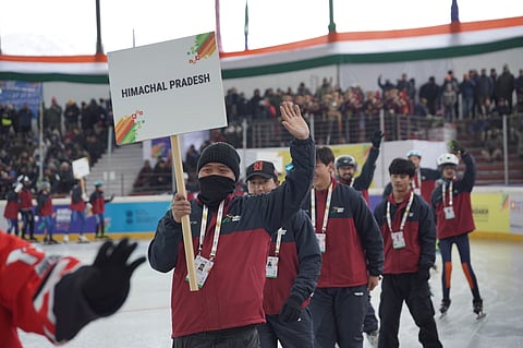 Team Himachal Pradesh at the Khelo India Winter Games